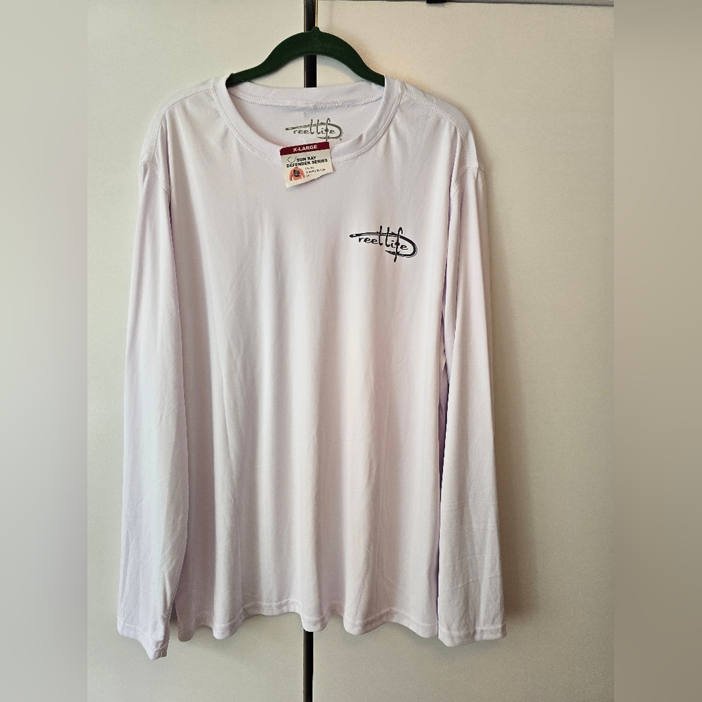 Reel Life XL NWT White Upf Sun Shirt
